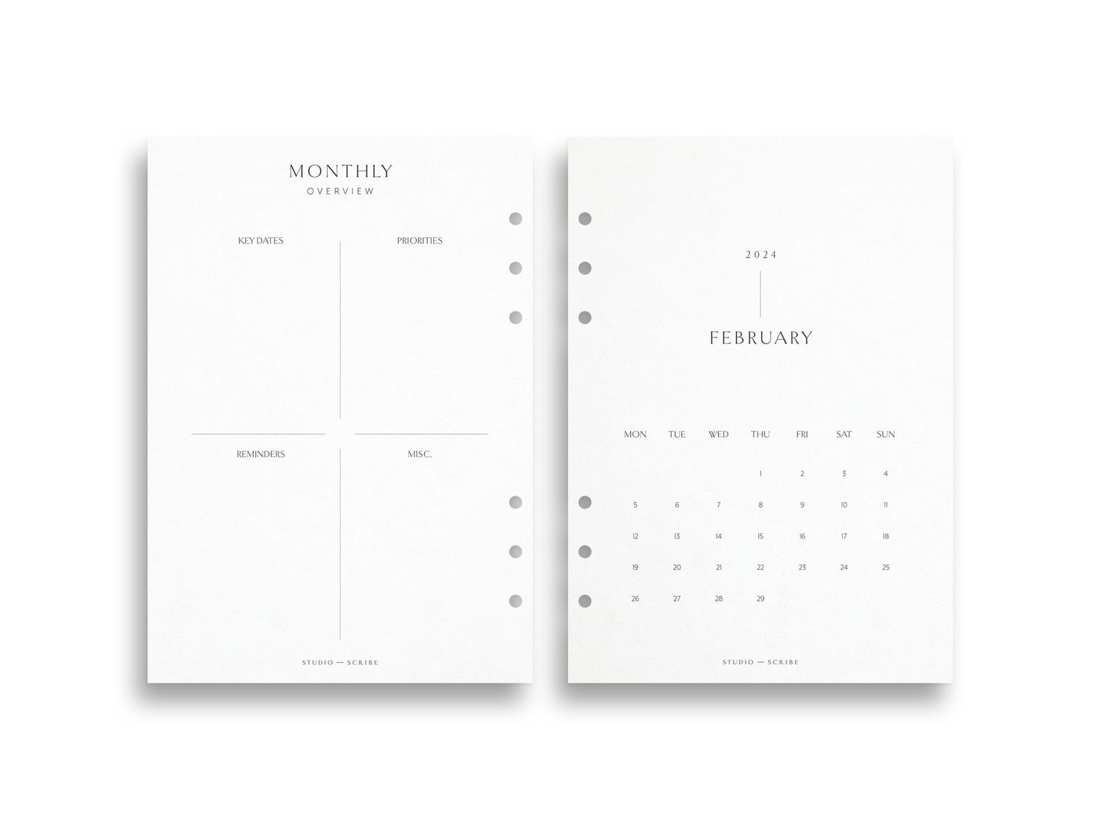 2024 Daily Half Hour Planner - 8LOTUS