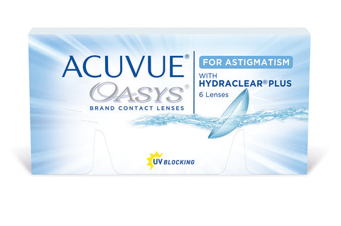 ACUVUE OASYS with Hydraclear plus for ASTIGMATISM.