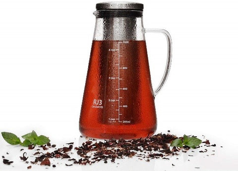 Airtight Cold Brew Iced Coffee Maker & Tea Infuser with Spout - 1L