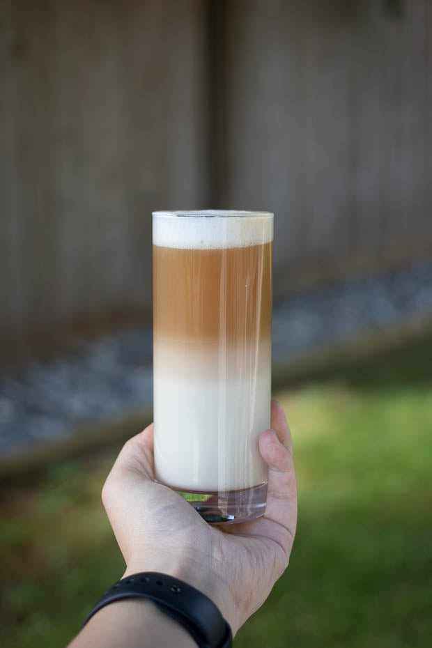 Layered Hojicha Latte