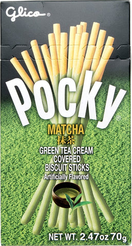 Pocky Matcha Green Tea Cream Covered Biscuit Stick Snack [JU-ICSH]