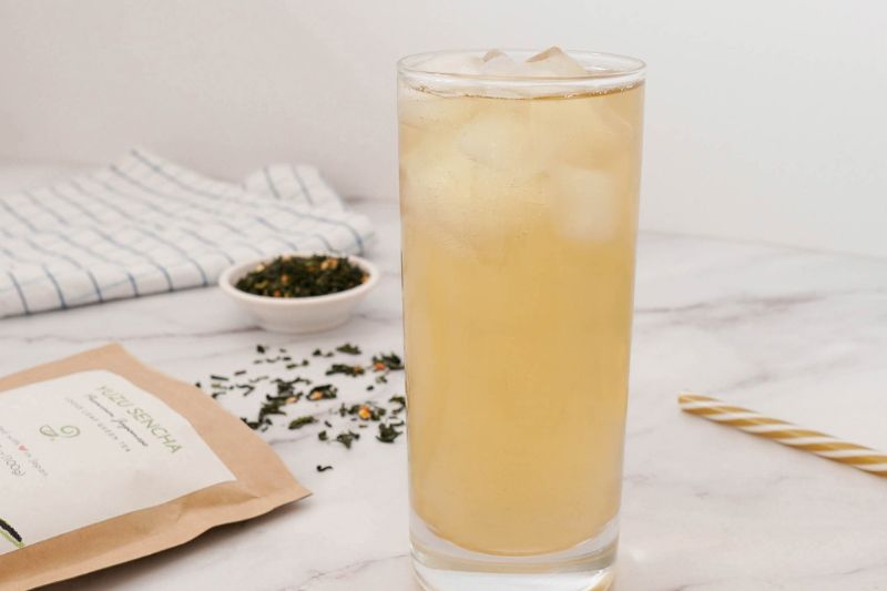 yuzu green tea iced