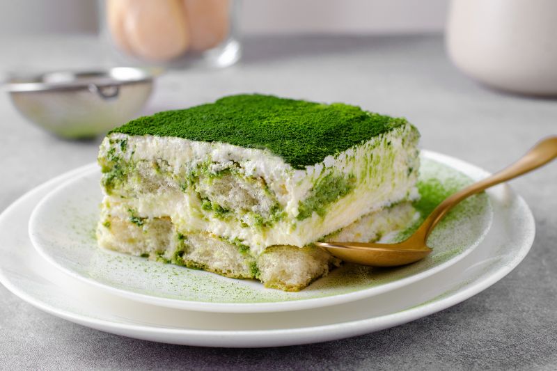 Vegan Matcha Tofu Tiramisu: Layers of Green Goodness