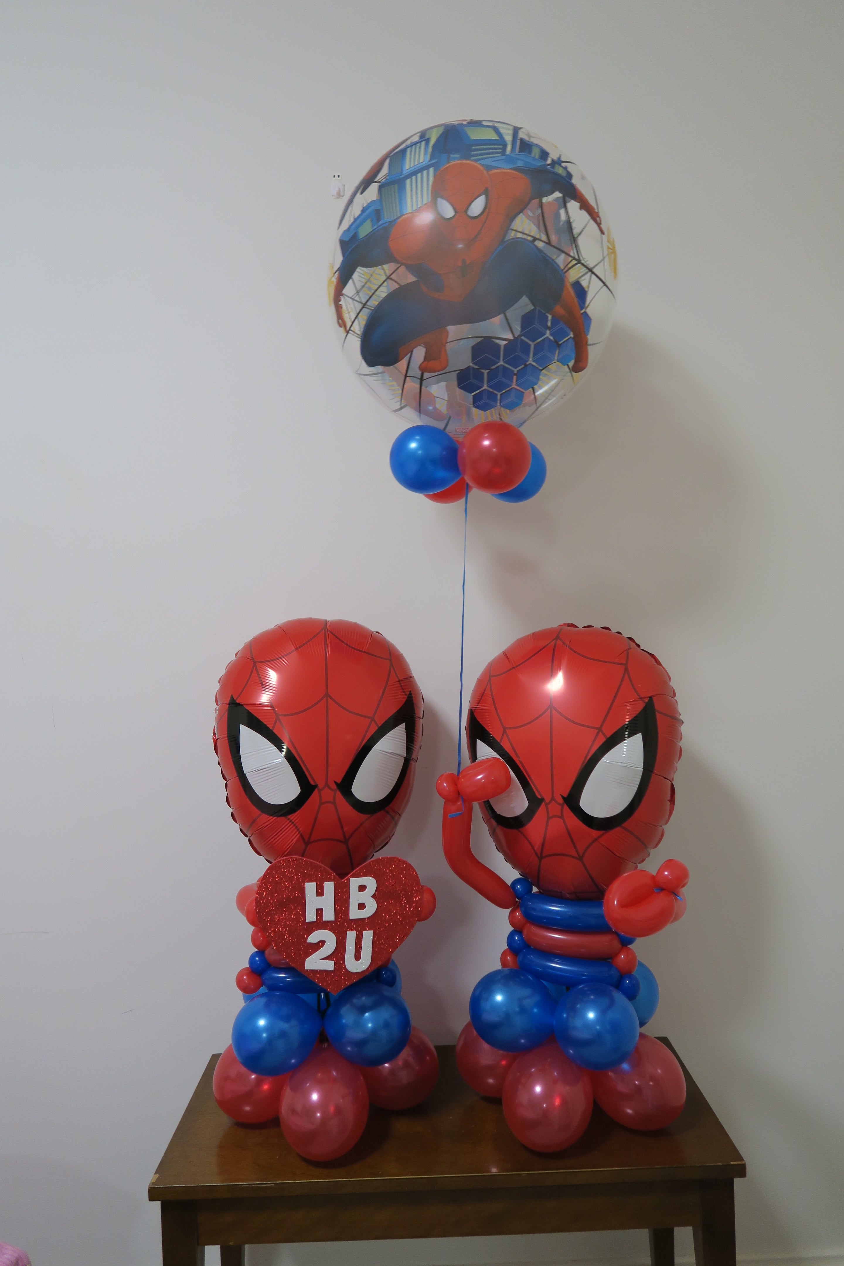 Spiderman helium balloon sculpture | Themes Party | balloon