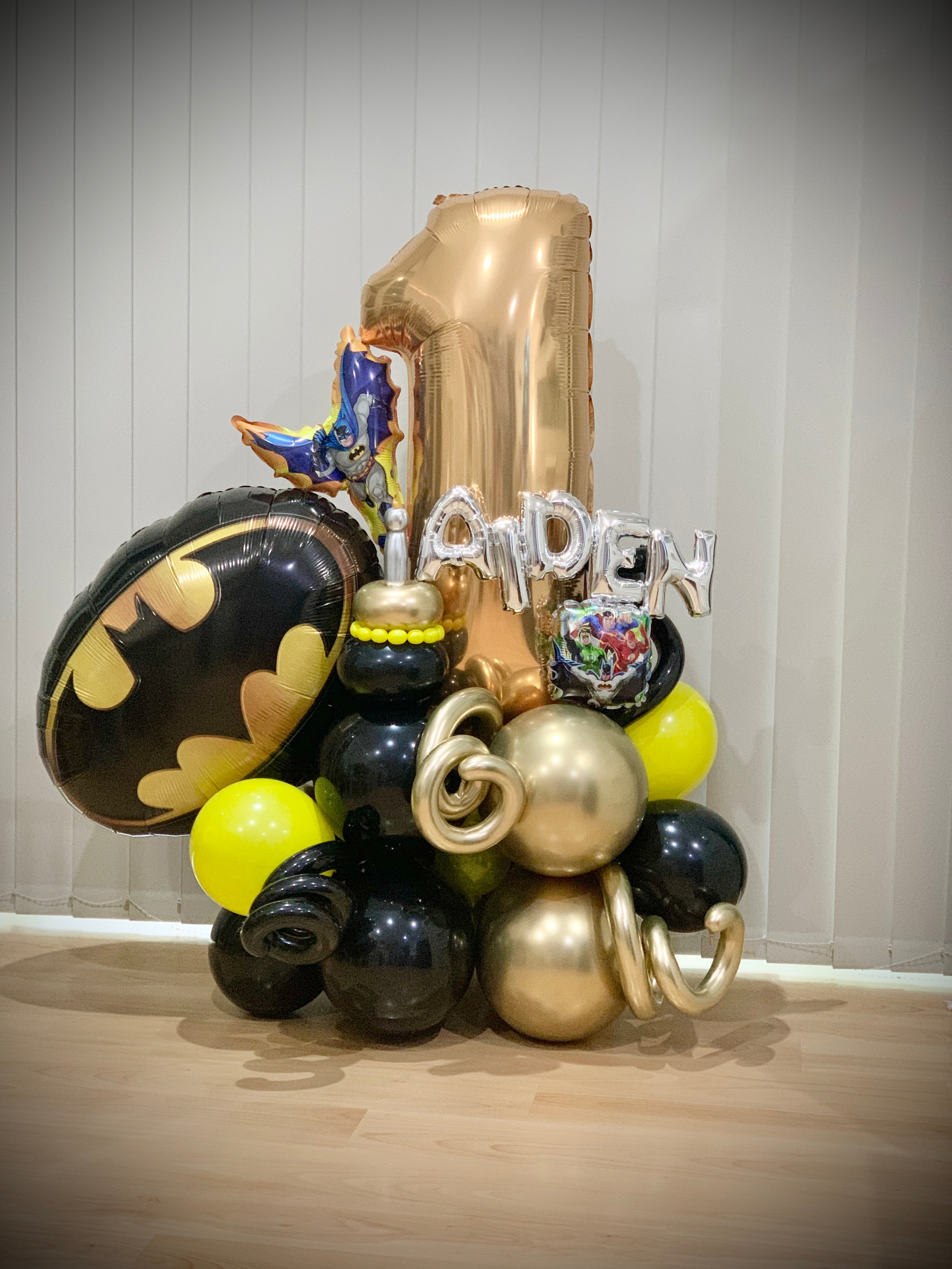 Aiden's 1st Batman Balloons Marquee | | balloon