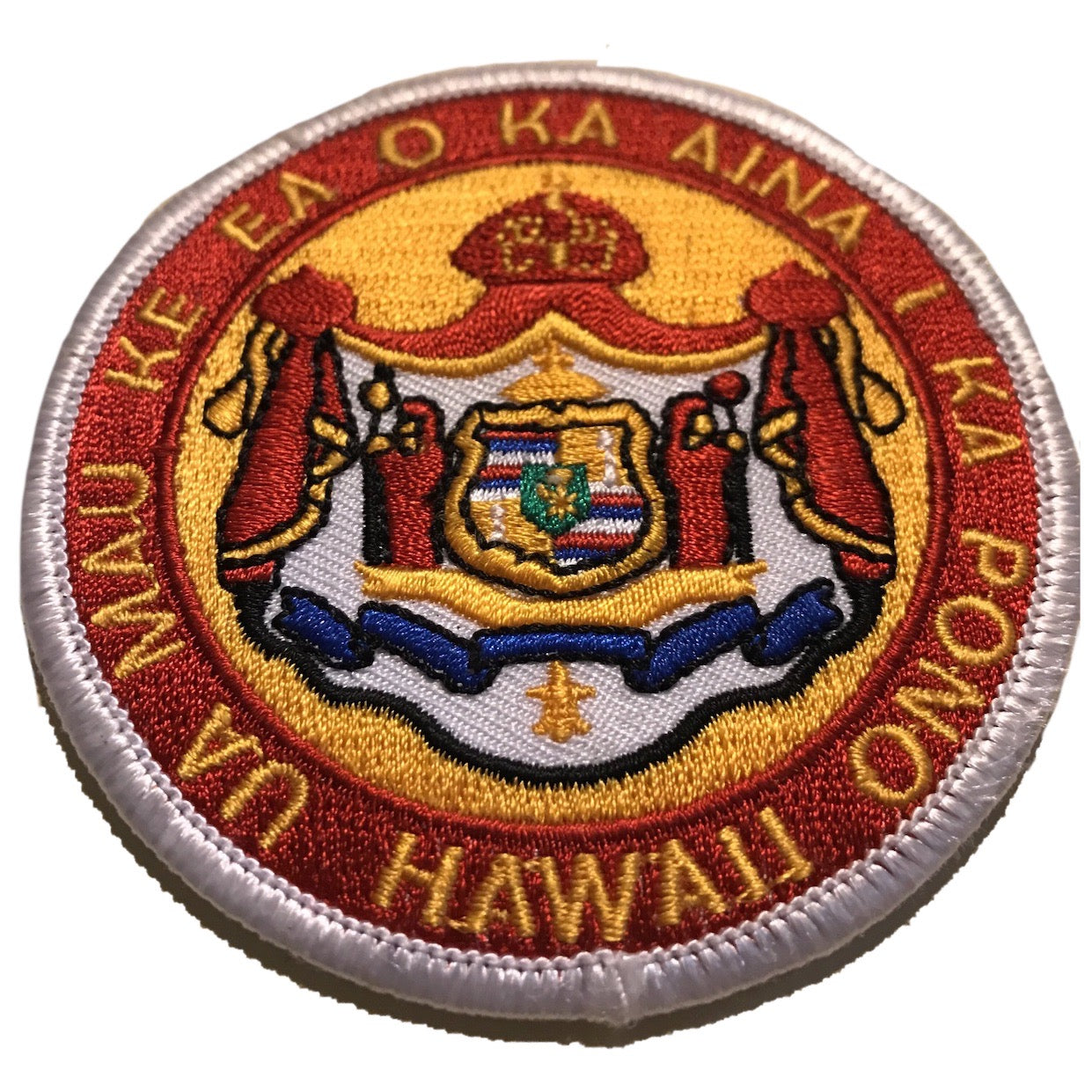 Hibred Hawaiian Coat of Arms Embroidered Iron-On Patch – We Are Hawaii