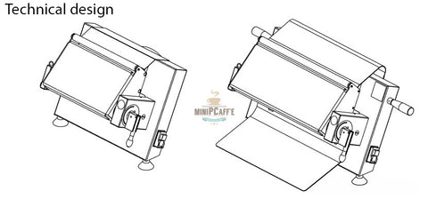 Pastaline Máquina de laminación de masa eléctrica - Máquina de rodillos de  pasta Maxi Sfogly NSF para glaseado, mazapán y hojaldre | Máquina