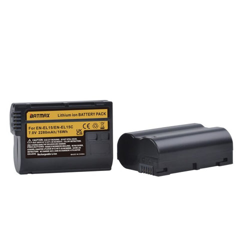 2/4 EN-EL15c Battery Pack and Dual USB Charger For Nikon Cameras
