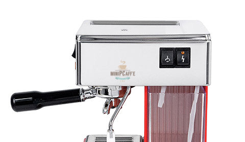 QuickMill 820 Espresso Machine Red & Eureka Manuale Grinder