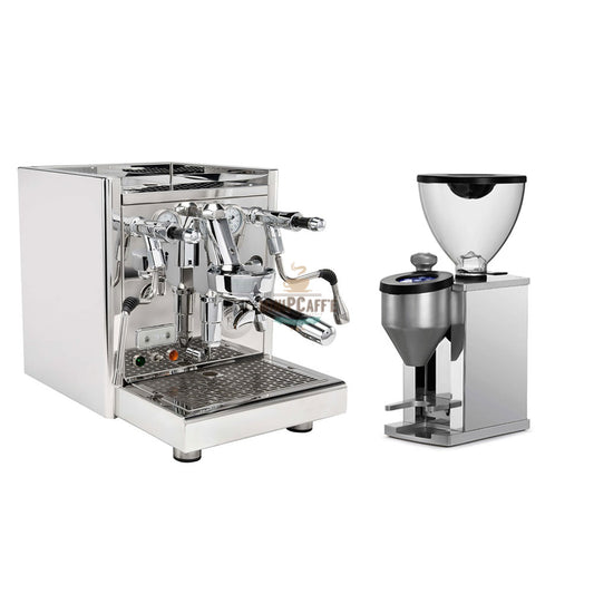 Macchina per caffè espresso ECM Classika PID e macinacaffè Rocket Faus –