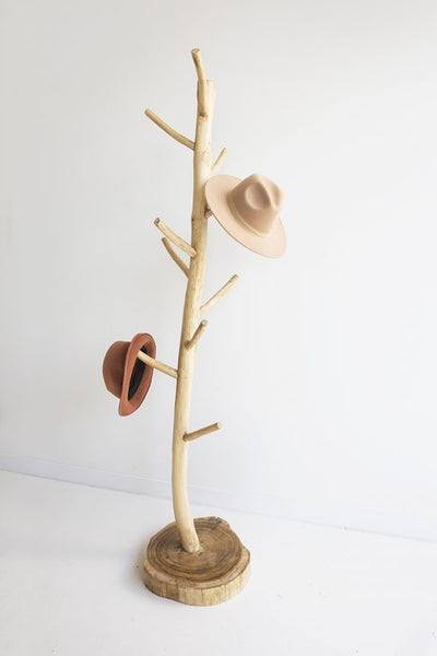 natural timber hat stand by sea tribe australia