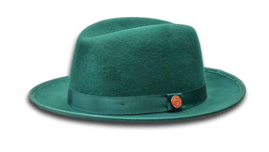 Ivy League Snap Brim Wool Felt Fedora Hat – Bruno Capelo