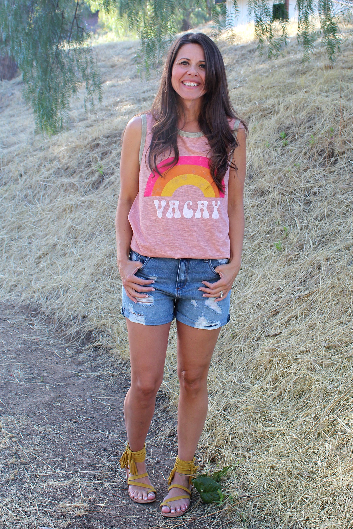 boyfriend fit denim shorts