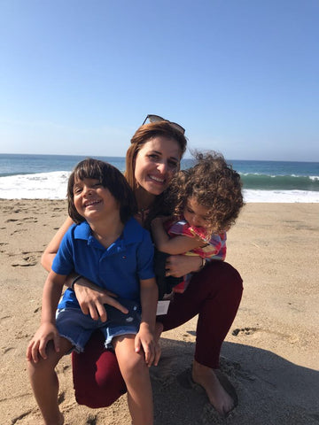 Sitti Soap co-Founder Noora Sharrab with her Two Kids