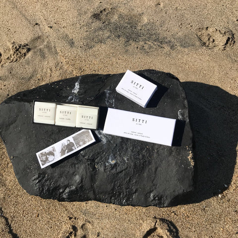 Sitti Soap Photo Flat Lay California Beach Natural Olive Oil Soap