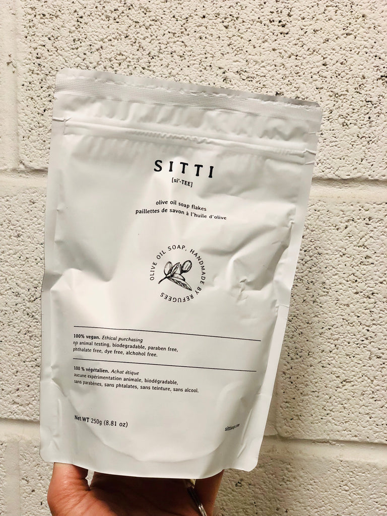 sitti soap olive oil soap flakes new packaging design pouch design