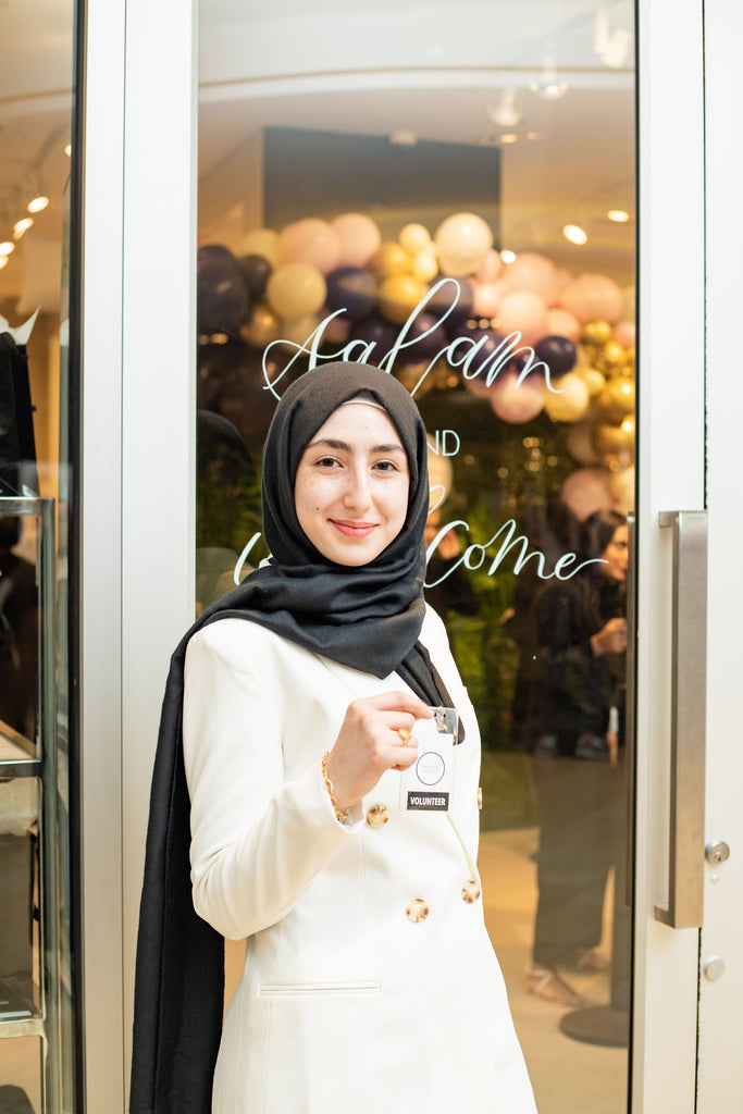 Ramadan Market Volunteers and Team Members Muslim Woman Beautiful Hijabi