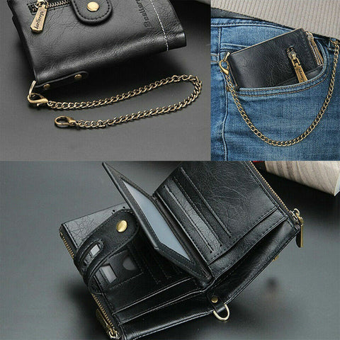 mens wallet with chain