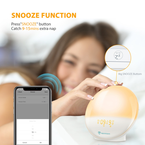 Sunrise Alarm Clock with snooze