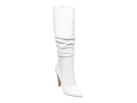 womens white slouchy boot