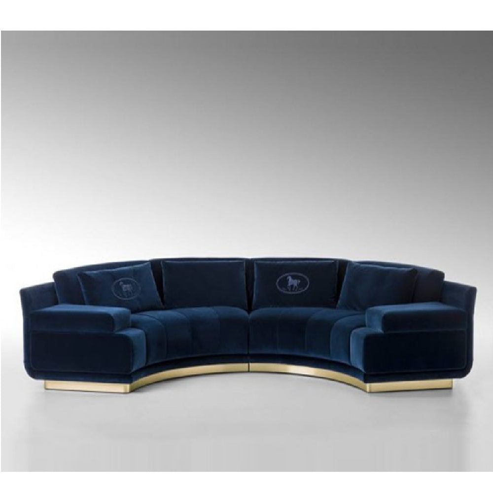 Modern Exclusive Velvet Sectional Sofa | My Aashis