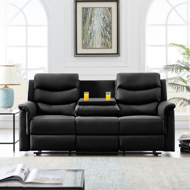 burrell 3 seater manual recliner