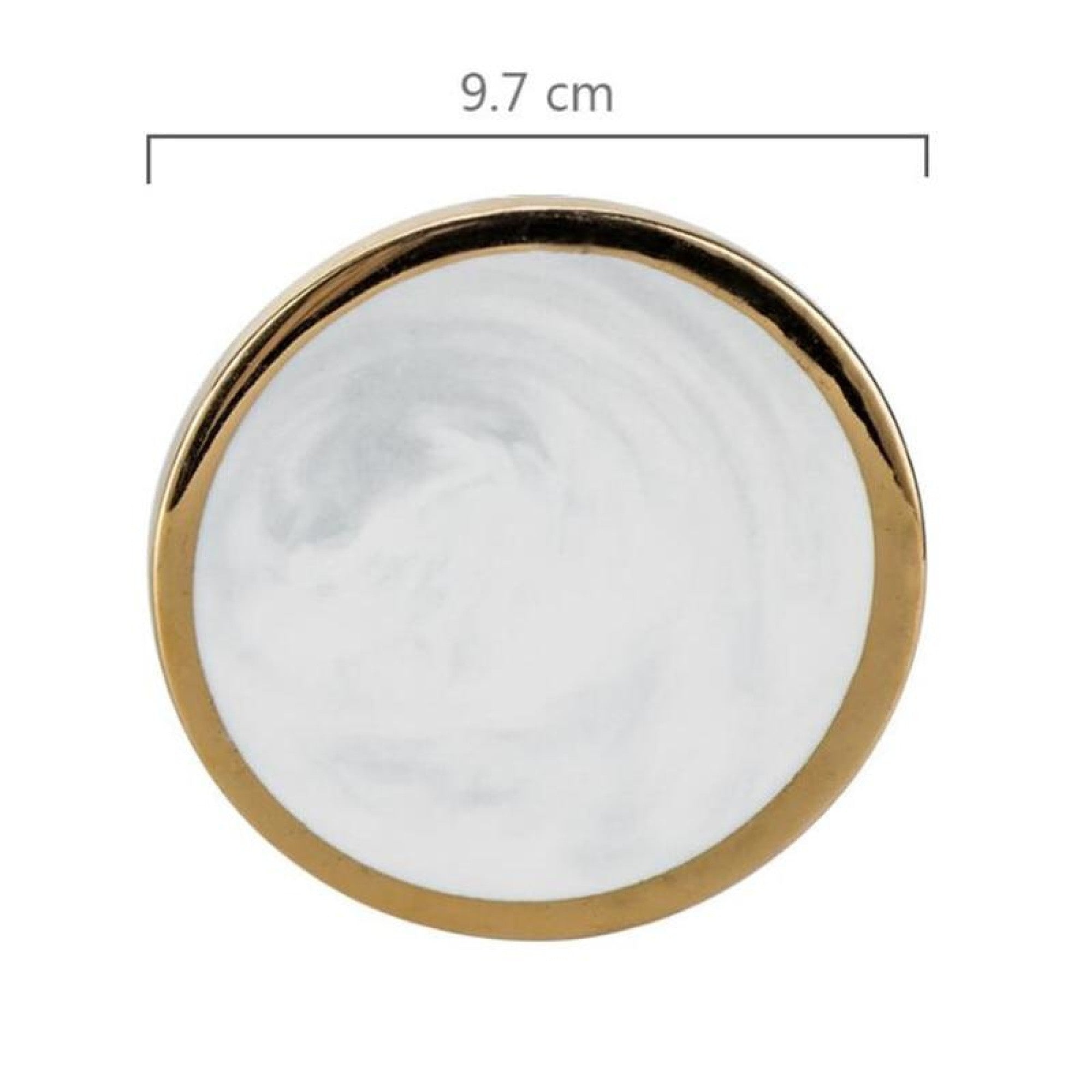 Cfen A S Gold Marble Coasters Ceramic Coaster Tea Cup Pad Round