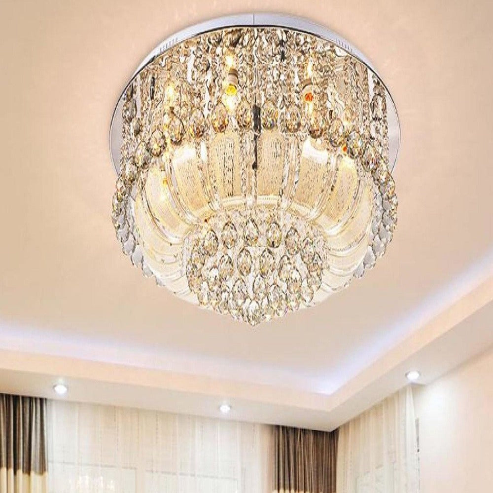 Crystal Surface Mounted Led Ceiling Light My Aashis