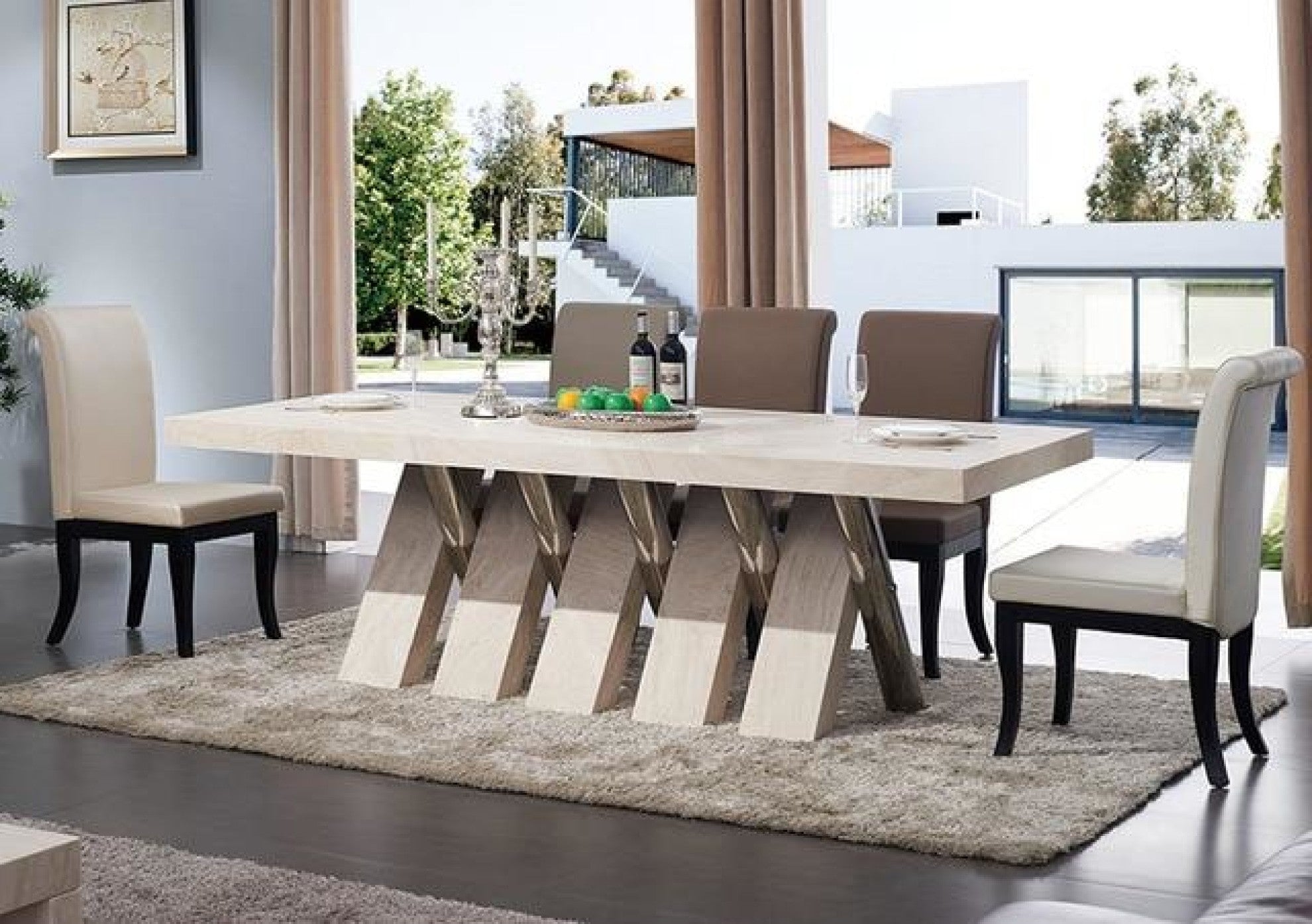 modern marble living room table
