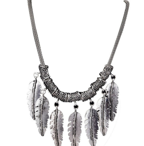 Tipsyfly Oxidized Layered Necklace | My Aashis
