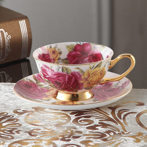 Luxury Ceramic Tea Cup Set Party Café Drinkware | My Aashis