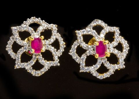 American Diamond Ear Tops Designs 