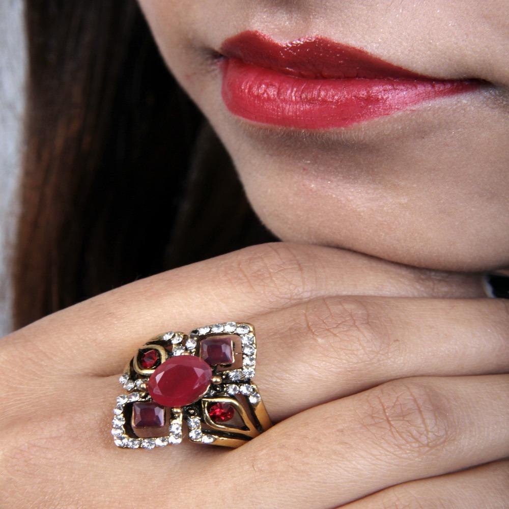 ruby and zircon ring