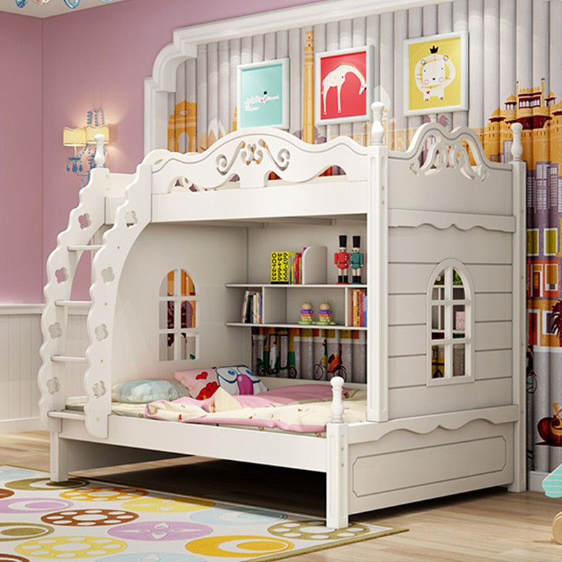 wooden princess bed