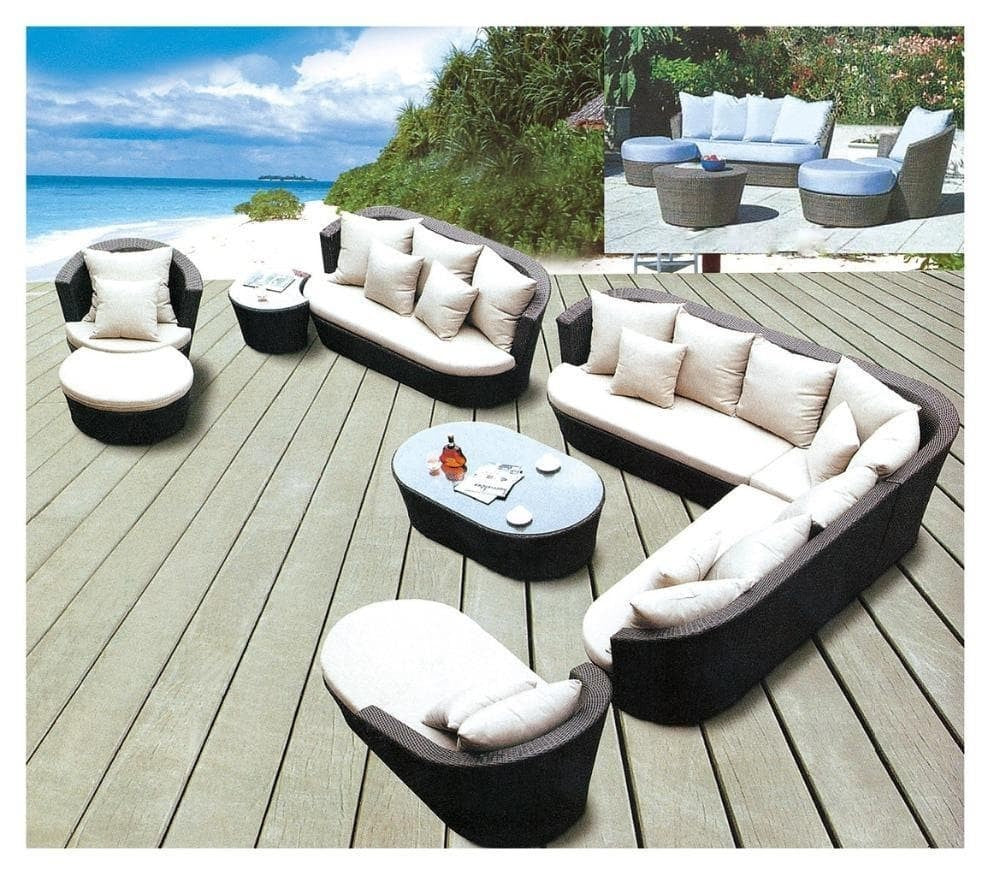 large rattan furniture set