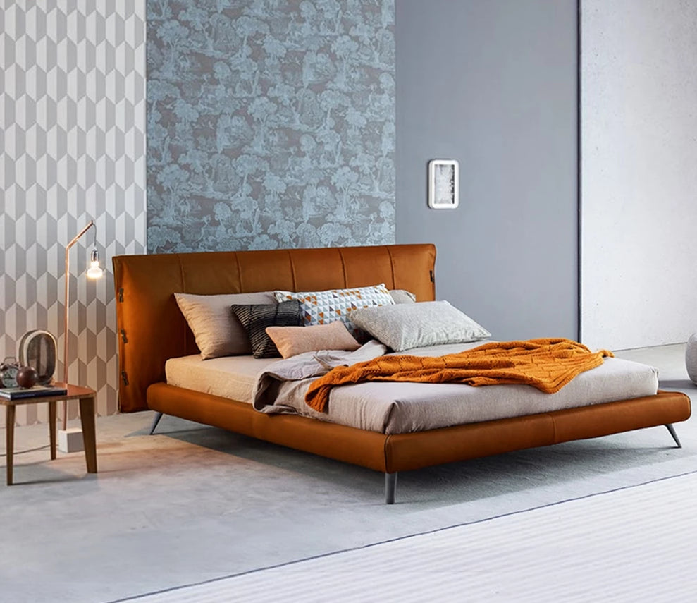 Latest fashionable italian leather bed frame designs | My ...