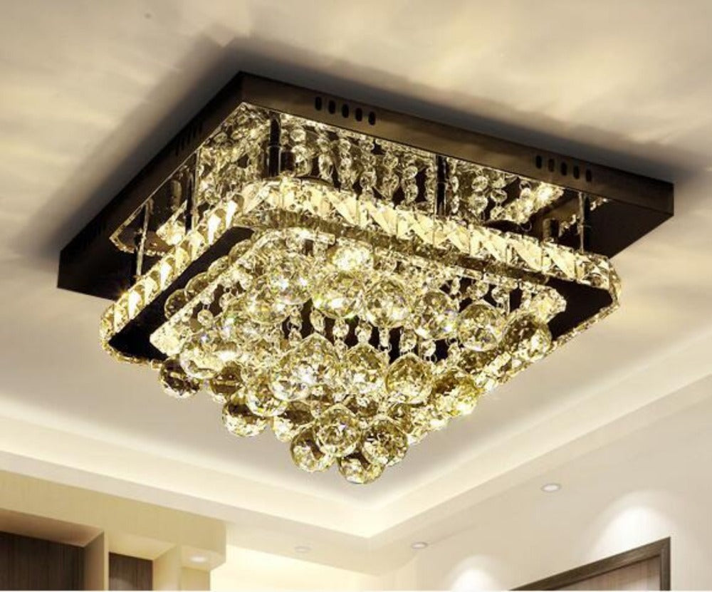 Luxury Crystal Dimmable Ceiling Light Chandelier My Aashis