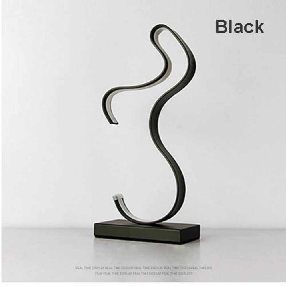 led sculptural touch table lamp