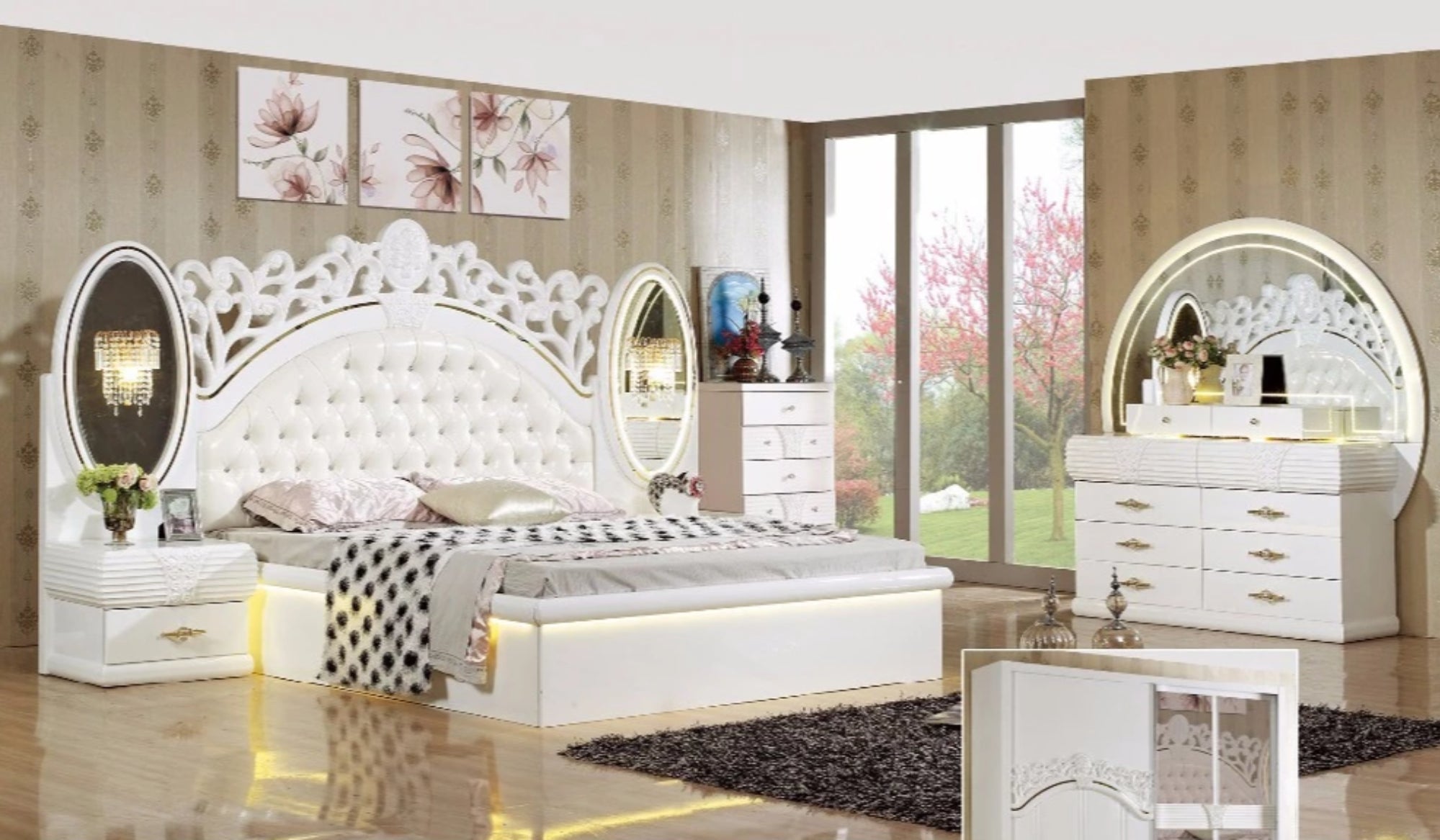 Gorgeous King Size Bedroom Set Furniture  My Aashis
