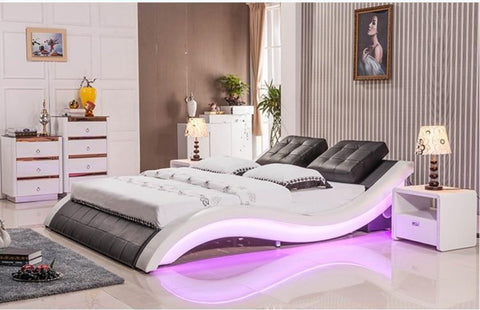 King Size Bed With Led And Sound System For Bedroom