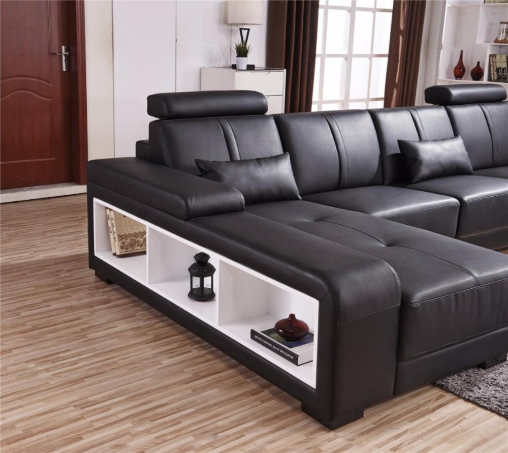 Luxury Sectional Sofa Design U Shape 7 Seater Lounge Couch Corner Sofa - My Aashis