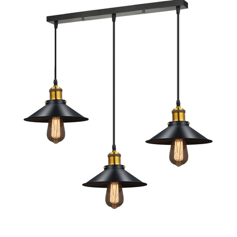 Lighting Black Metal Ceiling Chandeliers Vintage Light Dining | My Aashis