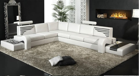 Studio Style Stylish Leather Sofa Set | My Aashis