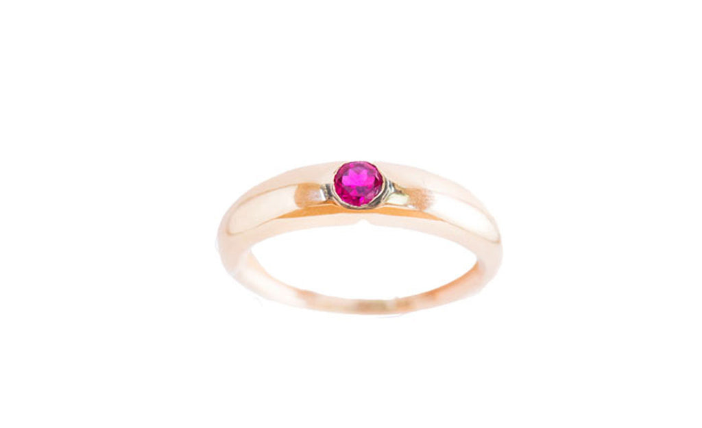 single ruby ring