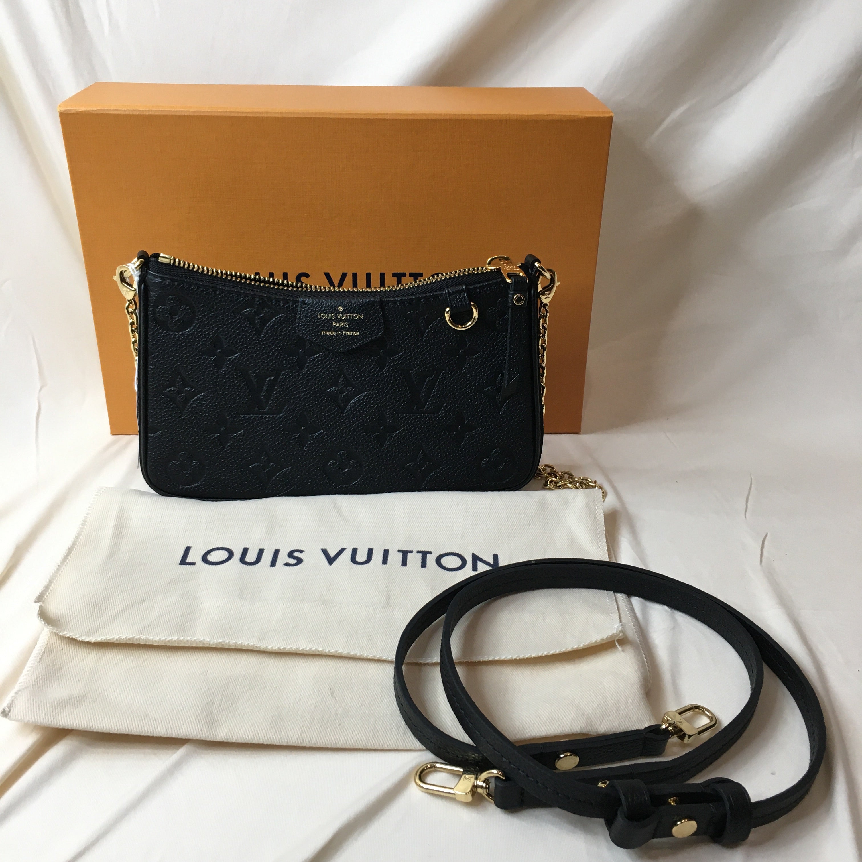 LV Neverfull MM Damier Graphite - Black Leather Women's Handbag