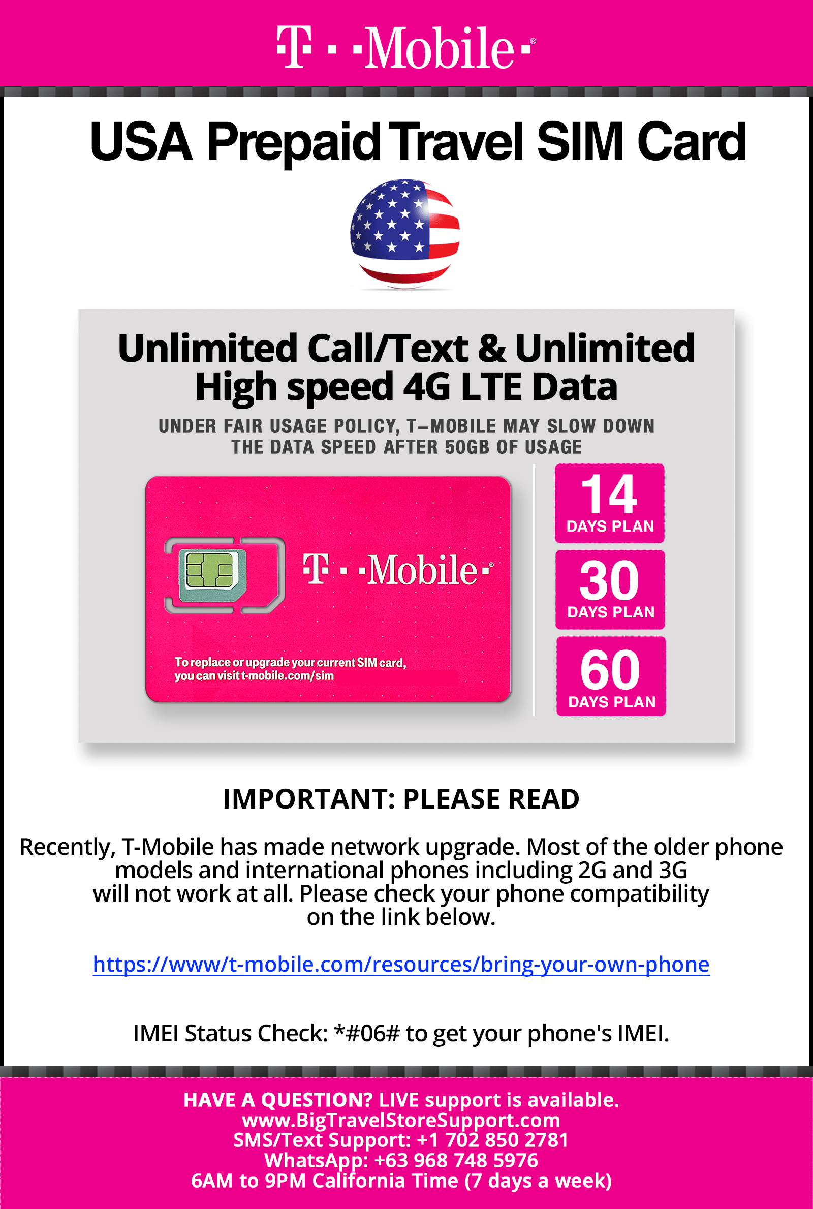 t mobile sim card for travel
