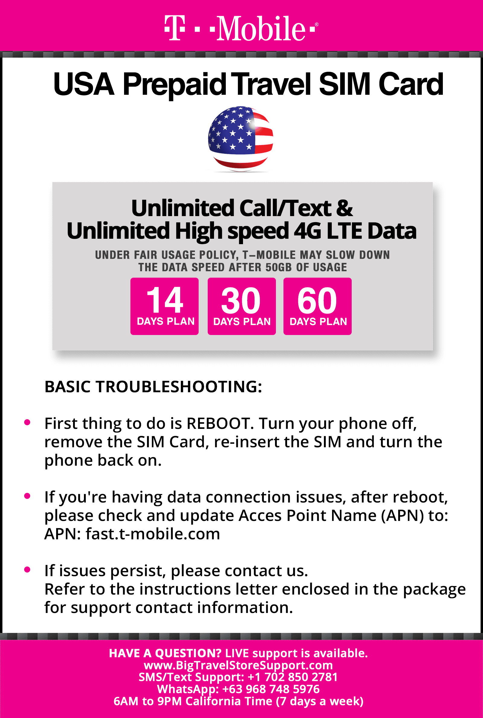 t mobile travel contact