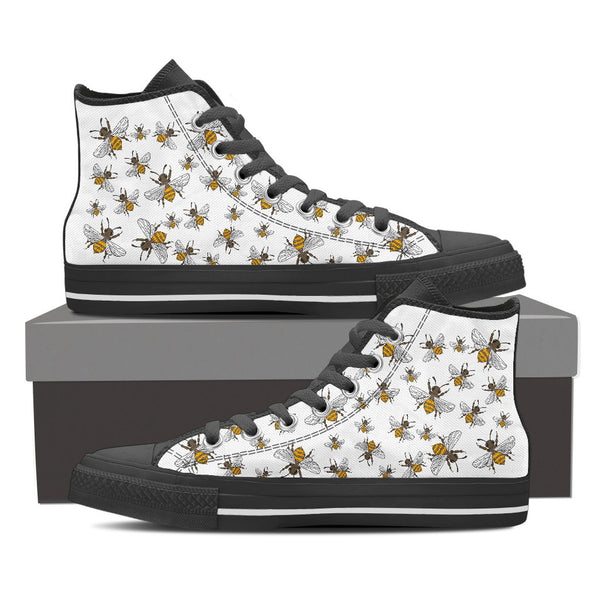 HONEY BEES HIGH-TOP SHOES WOMENS - FREE SHIPPING WORLDWIDE – Sock and Shoe