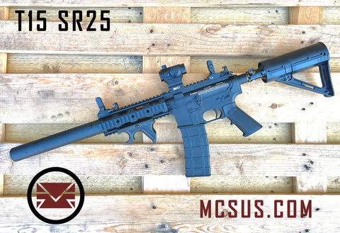 SR25 Semi Auto Sniper EMEK MG100 EMF100 Paintball Gun – MCS