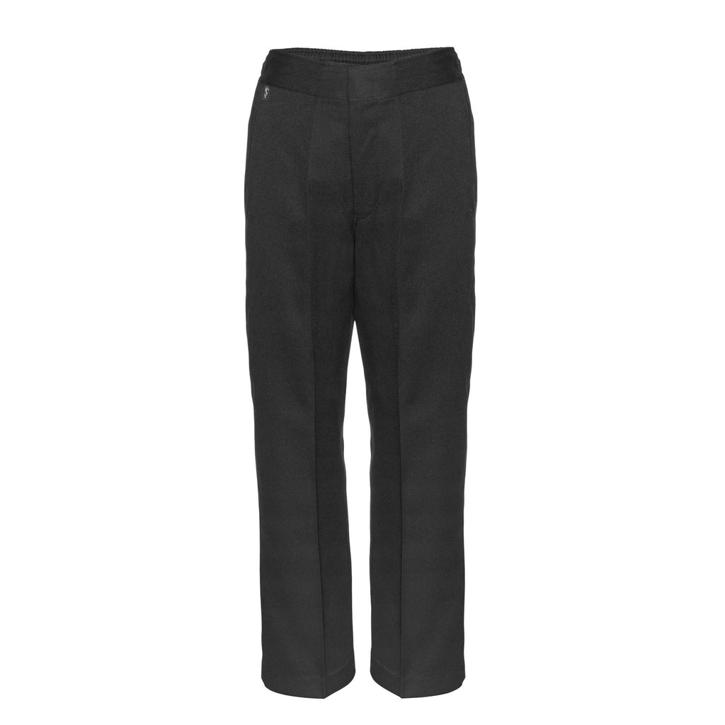 Flat Front Sturdy Fit Boys Charcoal Grey School Trousers by Innovation ...